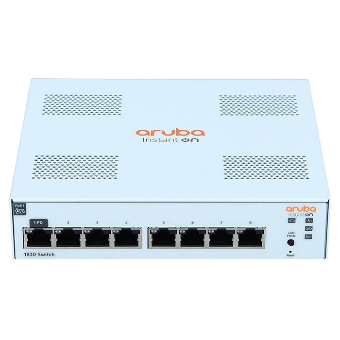 HP JL810A#ABA | Aruba Instant On 1830 8 x 10/100/1000Base-T Rack-Mountable Layer 2 Managed Gigabit Ethernet Network Switch Refurbished - Hewlett-Packard (ou HP en abrégé) refurbished available on Gotodirect