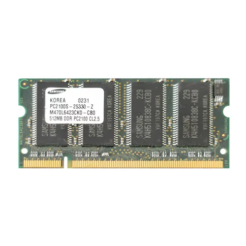 Samsung M470L3324BT0-CB0 | 256MB DDR-266MHz PC-2100 Non-ECC Unbuffered SODIMM CL2.5 1Rx16 2.5V 200-Pin Memory Module Refurbished - Samsung refurbished available on Gotodirect