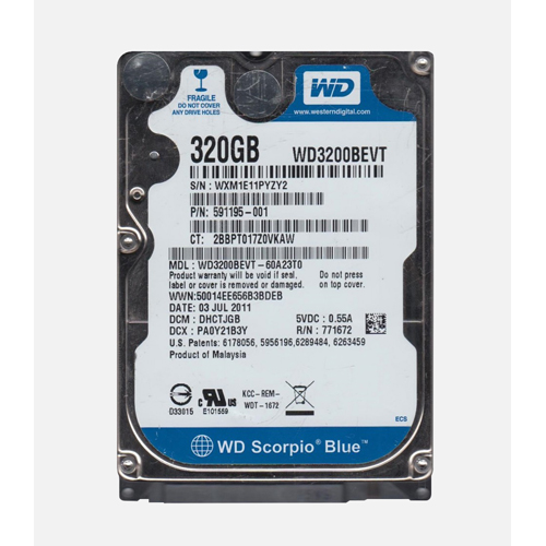 HP 591195-001 | 320GB 5400RPM SATA 3Gb/s 8MB Cache 2.5-inch Hard Drive Refurbished - Hewlett-Packard (ou HP en abrégé) refurbished available on Gotodirect