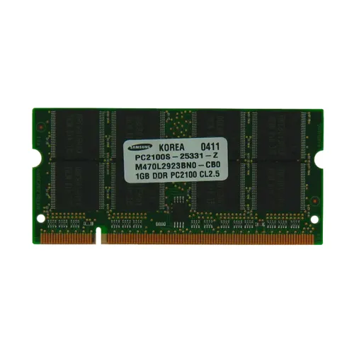 Samsung M470L2923BNO-CB0 | 1GB DDR-266MHz PC-2100 Non-ECC Unbuffered SODIMM CL2.5 2Rx8 2.5V 200-Pin Memory Module Refurbished - Samsung refurbished available on Gotodirect