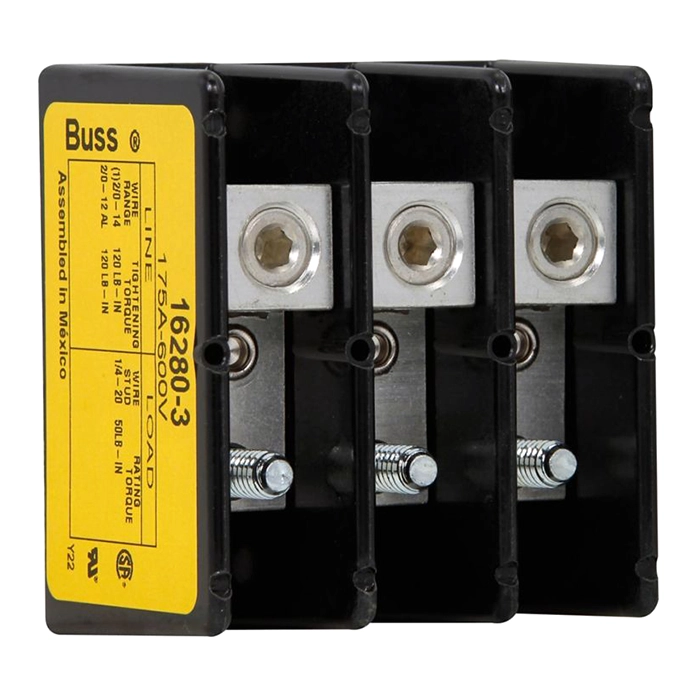 Eaton 16280-3 | Bussmann Series Power Splicer Block 600Vac 175 A Refurbished - Eaton refurbished available on Gotodirect