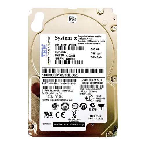IBM 42D0647 | 300GB 10000RPM SAS 6Gb/s 64MB Cache 2.5-Inch Hard Drive Refurbished -  refurbished available on Gotodirect