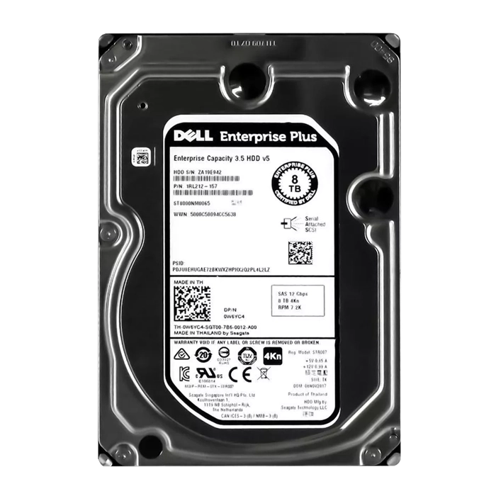 Dell 0W6YC4 | 8TB 7200RPM 12Gb/s SAS 256MB Cache 3.5-inch Hard Drive Refurbished - Dell refurbished available on Gotodirect