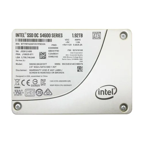 Intel SSDSC2KG019T701 | DC S4600 1.92TB Triple-Level Cell SATA 6Gb/s 2.5-Inch Solid State Drive Refurbished - Intel refurbished available on Gotodirect