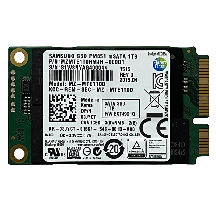Dell 3JYCT | 1TB MLC 7mm mSATA 2.5-Inch Solid State Drive for Precision M6800 Refurbished - Dell refurbished available on Gotodirect