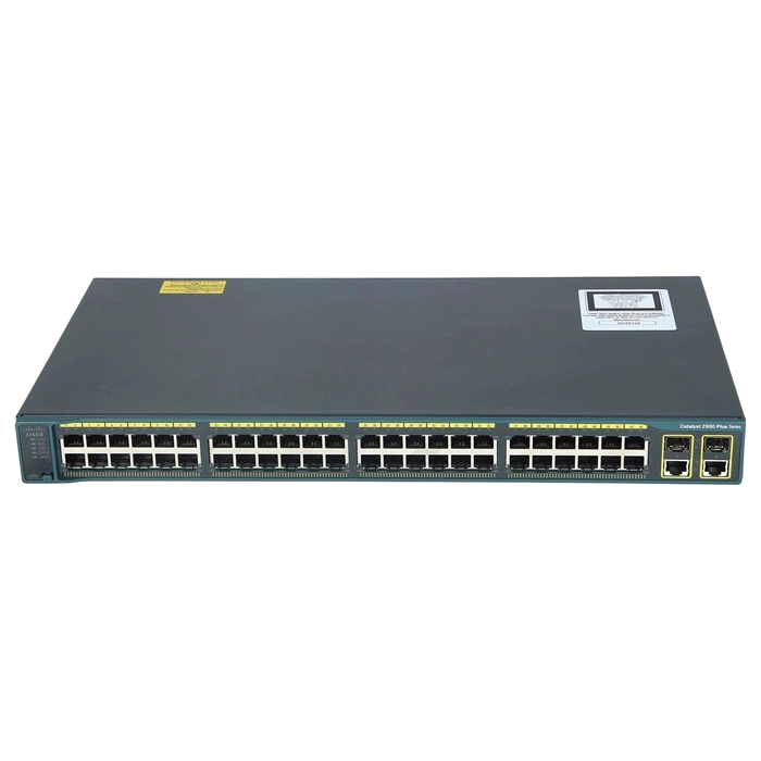 Cisco WS-C2960+48PST-L= | Catalyst 2960-Plus Series 2960+48PST 48 x RJ-45 Ports 10/100Base-TX + 2 x GE (RJ-45) Ports + 2 x SFP Ports Layer 2 Managed 1U Rack-Mountable Gigabit Ethernet Network Switch Refurbished - Cisco Systems Inc. refurbished available on Gotodirect
