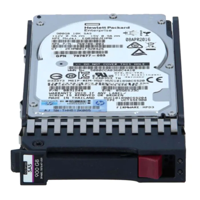 HP 787647-001 | 900GB 10000RPM SAS 12Gb/s Hot-Pluggable Dual Port SFF 2.5-inch Enterprise Hard Drive for MSA/MSA2 Storage Array Refurbished - Hewlett-Packard (ou HP en abrégé) refurbished available on Gotodirect