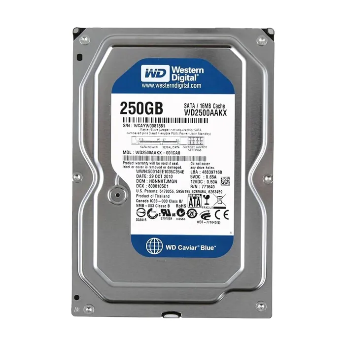 Western Digital WD2500AAKX-001CA0 | Caviar Blue 250GB 7200RPM SATA 6Gb/s 16MB Cache 3.5-Inch Hard Drive Refurbished - Western Digital refurbished available on Gotodirect