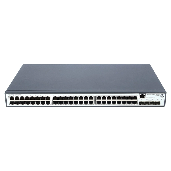 HP JE009-61101 | OfficeConnect 1910 Series 1910-48G 48 x RJ-45 10/100/1000Base-T and 4 x SFP (mini-GBIC) Ports Layer 3 Managed Gigabit Ethernet Network Switch Refurbished - Hewlett-Packard (ou HP en abrégé) refurbished available on Gotodirect