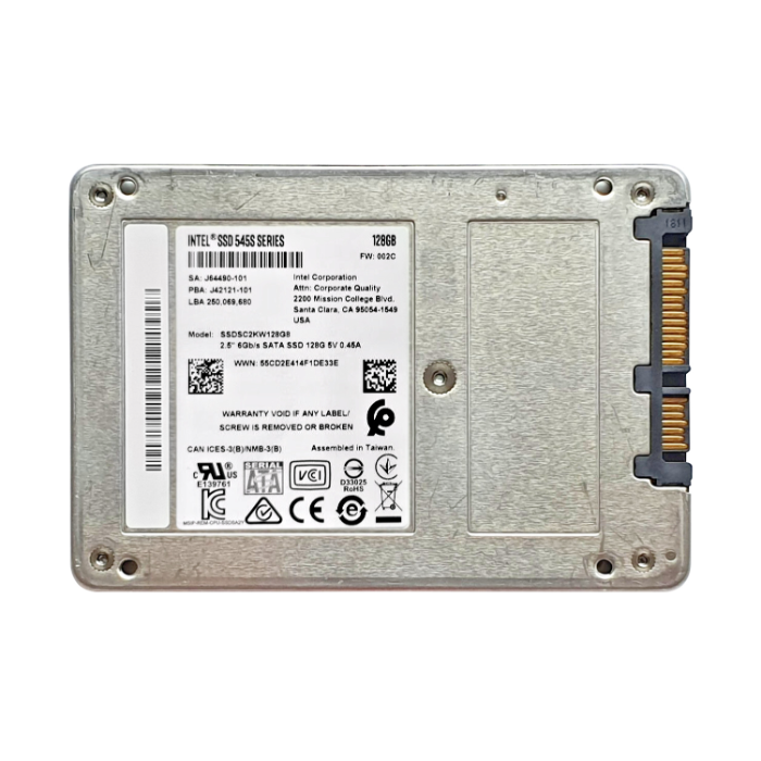 Intel SSDSC2KW128G8 | 545s Series 128GB TLC SATA 6GB/s AES-256 2.5-Inch Internal Solid State Drive Refurbished - Intel refurbished available on Gotodirect