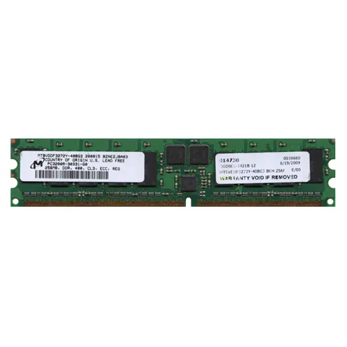 Micron MT9VDDF3272Y-40B | 256MB DDR-400MHz PC3200 ECC Registered RDIMM CL3 1Rx8 2.5V 184-Pin Memory Module Refurbished -  refurbished available on Gotodirect