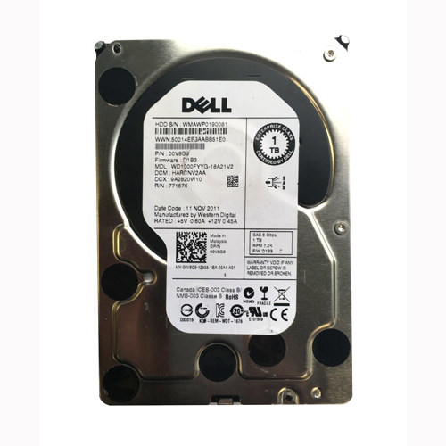 Dell 0V8G9 | 1TB 7200RPM Nearline SAS 6Gb/s 3.5-Inch Hard Drive forPowerEdge / PowerVault Server Refurbished - Dell refurbished available on Gotodirect
