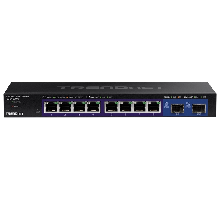 Buy TRENDnet TEG-3102WS | 8-Ports 2.5GBase-T RJ-45 GbE 2-Port 10GBase-X SFP+ Managed Gigabit Ethernet Network Switch Refurbished - $397.50 TRENDnet TEG-3102WS | 8-Ports 2.5GBase-T RJ-45 GbE 2-Port 10GBase-X SFP+ Managed Gigabit Ethernet Network Switch Refurbished - refurbished available on Gotodirect