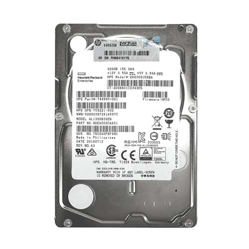 HP 744995-001 | 300GB 15000RPM SAS 12Gb/s SFF Hot-Pluggable 2.5-inch Hard Drive for Gen8 to Gen9 ProLiant Servers Refurbished - Hewlett-Packard (ou HP en abrégé) refurbished available on Gotodirect