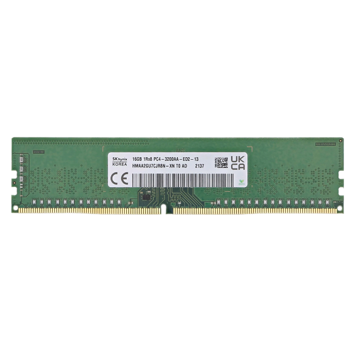 Hynix HMAA2GU7CJR8N-XN | 16GB DDR4-3200MHz ECC Unbuffered CL22 288-Pin UDIMM 1.2V 1Rx8 Memory Module Refurbished -  refurbished available on Gotodirect