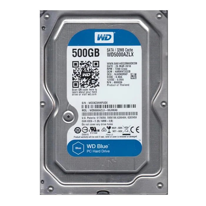 Western Digital WD5000AZLX-00JKKA0 | Blue 500GB 3.5-inch 6GB/s SATA 7200RPM 32MB Cache Desktop Hard Drive Refurbished - Western Digital refurbished available on Gotodirect