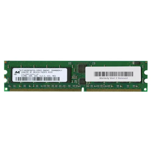 Micron MT18VDDF6472G-335G3 | 512MB DDR-333MHz PC2700 ECC Registered RDIMM CL2.5 1Rx4 2.5V 184-Pin Memory Module Refurbished -  refurbished available on Gotodirect