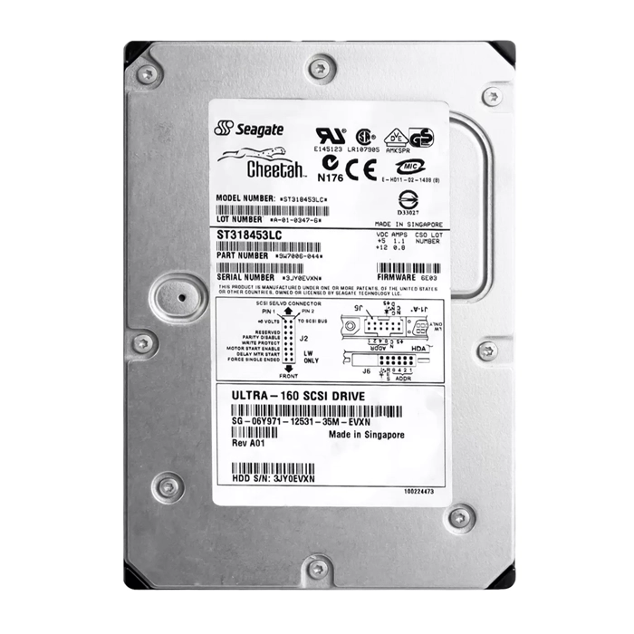 Dell 06Y971 | 18GB 15000RPM Ultra160 SCSI 8MB Cache 80-Pin 3.5-Inch Hard Drive Refurbished - Dell refurbished available on Gotodirect