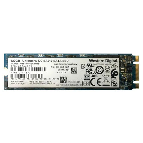 Buy HGST HBS3A1912A4M4B1 | Ultrastar DC SA210 Series 120GB 3D Triple-Level Cell SATA 6Gb/s (TCG Opal 2.01) M.2 2280 Solid State Drive Refurbished - $171.76 HGST HBS3A1912A4M4B1 | Ultrastar DC SA210 Series 120GB 3D Triple-Level Cell SATA 6Gb/s (TCG Opal 2.01) M.2 2280 Solid State Drive Refurbished - HGST (a subsidiary of Western Digital) refurbished available on Gotodirect