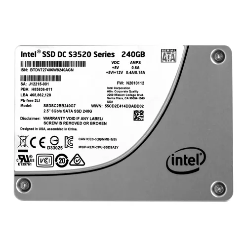 Intel SSDSC2BB240G7 | S3520 240GB Multi-Level Cell SATA 6Gb/s 2.5-Inch Solid State Drive Refurbished - Intel refurbished available on Gotodirect