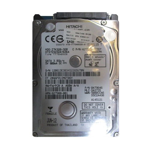 HP 634882-001 | 320GB 7200RPM SATA 3.5-Inch Hard Drive Refurbished - Hewlett-Packard (ou HP en abrégé) refurbished available on Gotodirect