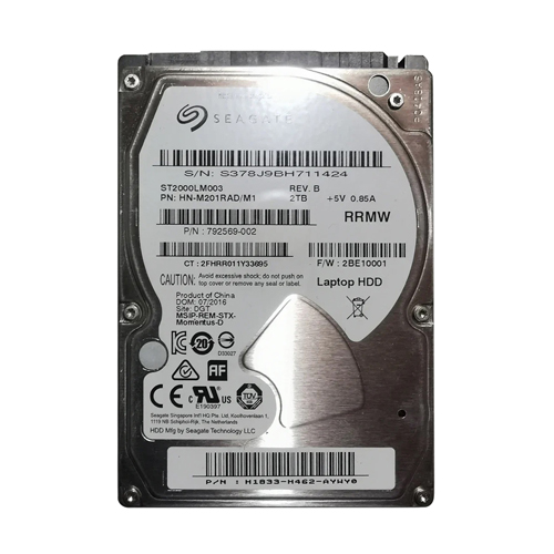 HP 792569-002 | 2TB 5400RPM SATA 6Gb/s 32MB Cache 2.5-Inch Hard Drive Refurbished - Hewlett-Packard (ou HP en abrégé) refurbished available on Gotodirect