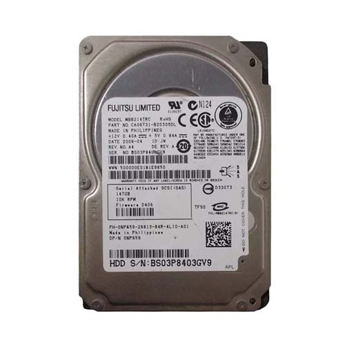 Dell NP659 | 147GB 10000RPM SAS 3Gb/s Hot-Pluggable 16MB Cache 2.5-Inch Hard Drive for PowerEdge Servers Refurbished - Dell refurbished available on Gotodirect