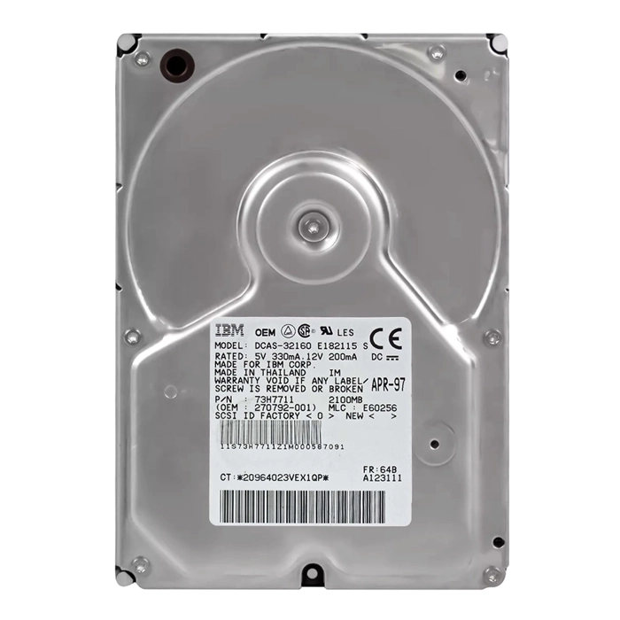 IBM 73H7711 | 4GB 5400RPM Ultra SCSI 448KB Cache 3.5-Inch Hard Drive Refurbished -  refurbished available on Gotodirect