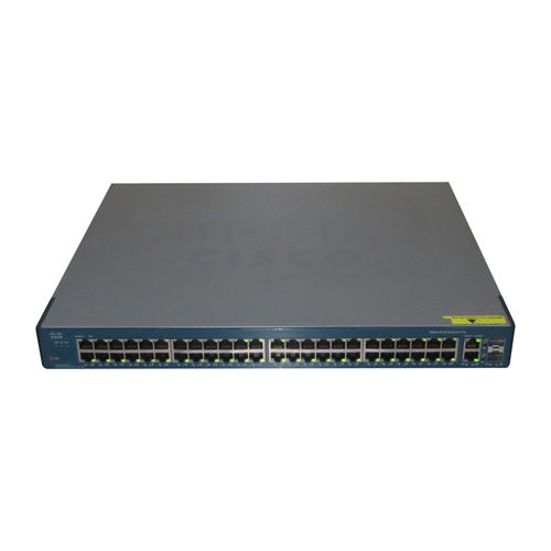 Cisco ESW-520-48P-K9-RF | Small Business Pro 500 Series 48 x Ports 10/100/Base-TX + 2 x SFP Ports 1U Rack-mountable Fast Ethernet Network Switch Refurbished - Cisco Systems Inc. refurbished available on Gotodirect