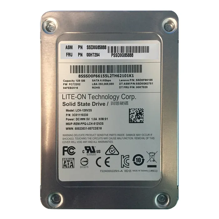 Lenovo 00HT294 | 128GB Multi-Level Cell SATA 6Gb/s 2.5-Inch Solid State Drive Refurbished - Lenovo refurbished available on Gotodirect