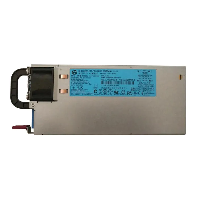 HP 656362-B21 | 460-Watts 100-240V AC 50-60Hz High Efficiency Platinum Hot-Pluggable Switching Power Supply for ProLiant DL380P/DL385 Gen8 Refurbished - Hewlett-Packard (ou HP en abrégé) refurbished available on Gotodirect