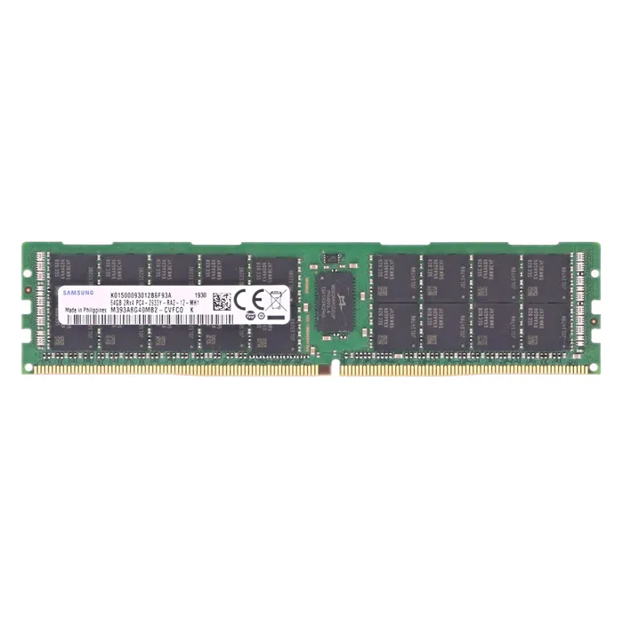 Samsung M393A8G40MB2-CVF | 64GB DDR4-2933MHz PC4-23400 ECC Registered RDIMM CL21 4Rx4 1.2V 288-Pin Memory Module Refurbished - Samsung refurbished available on Gotodirect