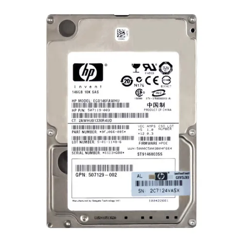 HP EG0146FAWHU | 146GB 10000RPM SAS 6Gb/s SFF Hot-Pluggable Dual Port 2.5-inch Hard Drive for Gen1 to Gen7 ProLiant Server Refurbished - Hewlett-Packard (ou HP en abrégé) refurbished available on Gotodirect