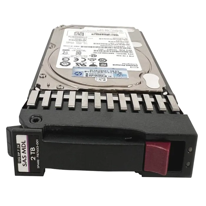 HP 787653-001 | 2TB 7200RPM SAS 12Gb/s Dual Port Hot-Pluggable 512e SFF 2.5-Inch Midline Hard Drive for MSA2 1040 SAN Storage Array Refurbished - Hewlett-Packard (ou HP en abrégé) refurbished available on Gotodirect