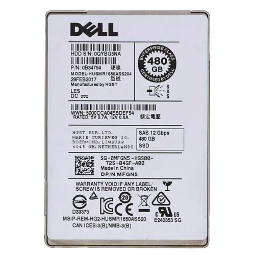 HGST HUSMR1650ASS204 | Ultrastar SSD1600MR Series 500GB Multi-Level Cell SAS 12Gb/s 512e Read Intensive 2.5-inch Solid State Drive Refurbished - HGST (a subsidiary of Western Digital) refurbished available on Gotodirect