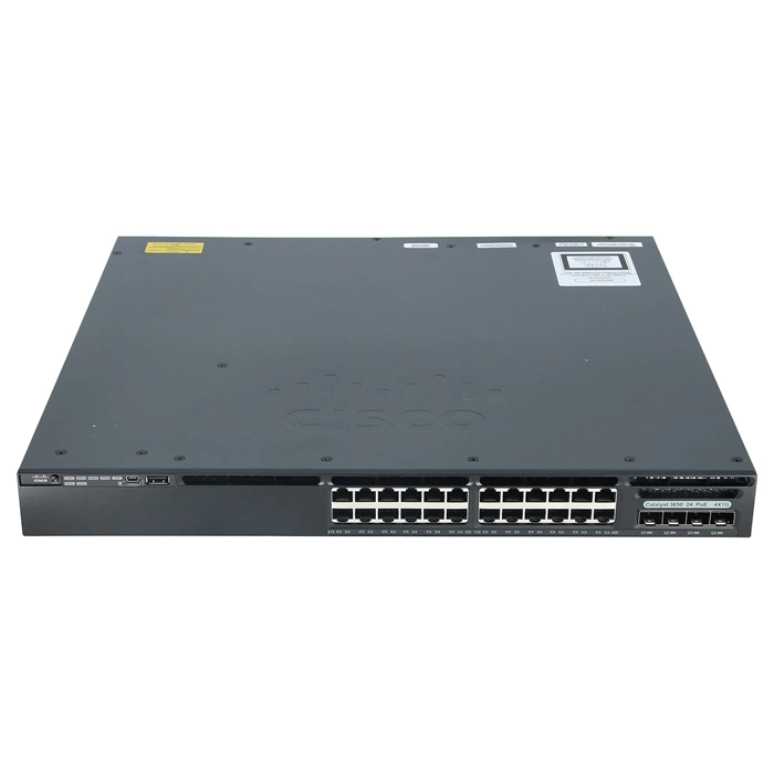 Buy Cisco WS-C3650-24PWS-S | Catalyst 3650 Series 3650-24PWS 24 x RJ-45 Ports PoE+ 10/100/1000Base-T + 4 x SFP Uplink Ports Layer 3 Managed Rack-mountable Gigabit Ethernet Network Switch Refurbished - $577.46 Cisco WS-C3650-24PWS-S | Catalyst 3650 Series 3650-24PWS 24 x RJ-45 Ports PoE+ 10/100/1000Base-T + 4 x SFP Uplink Ports Layer 3 Managed Rack-mountable Gigabit Ethernet Network Switch Refurbished - Cisco Systems Inc. refurbished available on Gotodirect