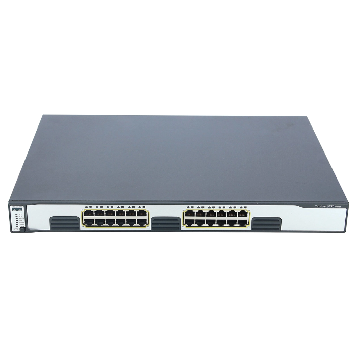Buy Cisco WS-C3750G-24T-S | Catalyst 3750 Series 3750G-24T 24 x RJ-45 Ports 10/100/1000Base-T + 4 x SFP Ports Layer 3 Managed 1U Rack-mountable Gigabit Ethernet Network Switch Refurbished - $259.98 Cisco WS-C3750G-24T-S | Catalyst 3750 Series 3750G-24T 24 x RJ-45 Ports 10/100/1000Base-T + 4 x SFP Ports Layer 3 Managed 1U Rack-mountable Gigabit Ethernet Network Switch Refurbished - Cisco Systems Inc. refurbished available on Gotodirect