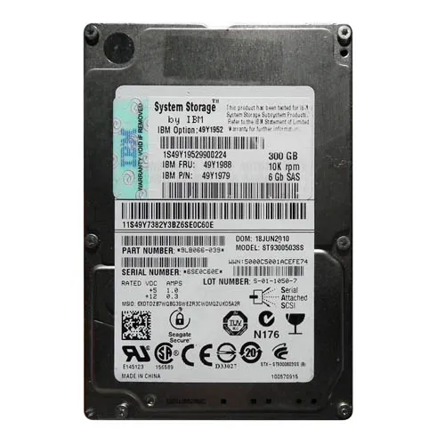 IBM 49Y1952 | 300GB 10000RPM SAS 6Gb/s Hot-Swappable 16MB Cache 2.5-Inch Hard Drive Refurbished -  refurbished available on Gotodirect