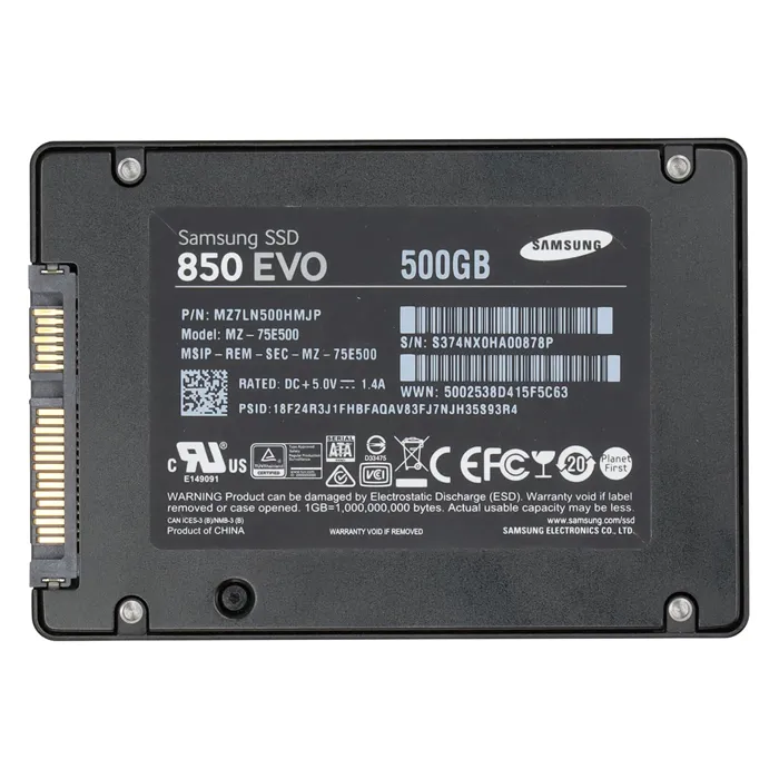 Samsung MZ7LN500HMJP | 850 EVO Series 500GB 2.5-inch 6GB/s SATA 512MB Cache V-NAND 3bit MLC Solid State Drive Refurbished - Samsung refurbished available on Gotodirect