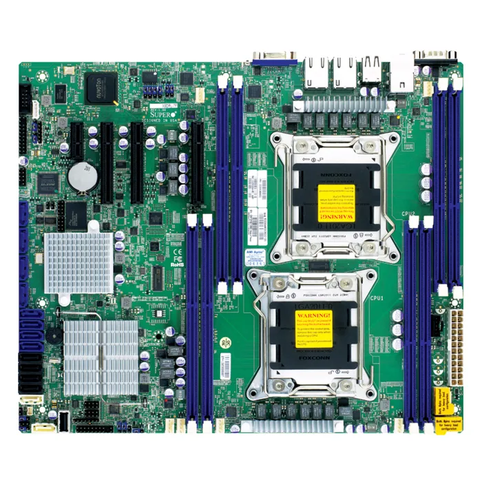 Supermicro X9DRLEFO | X9DRL-EF Socket LGA 2011 Intel C602J Chipset Intel Xeon E5-2600/E5-2600 v2 Processors Support DDR3 4x DIMM 2x SATA3 6.0Gb/s AT Refurbished -  refurbished available on Gotodirect