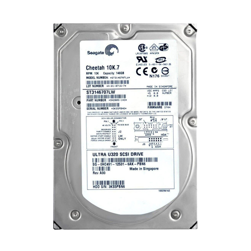 Dell 0HC491 | 146GB 10000RPM Ultra320 SCSI 68-Pin 3.5-Inch Hard Drive Refurbished - Dell refurbished available on Gotodirect