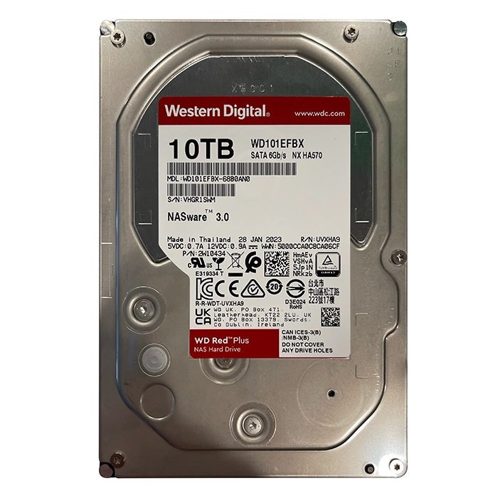 Western Digital WD101EFBX | Red Plus Air 10TB 3.5-inch 6GB/s SATA 7200RPM 256MB Cache NAS Hard Drive Refurbished - Western Digital refurbished available on Gotodirect