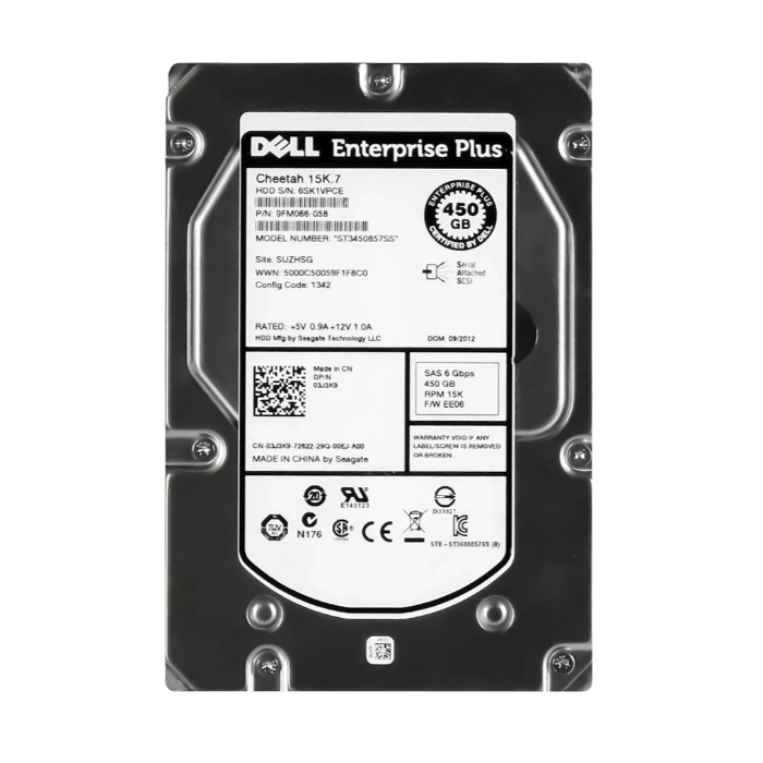 Dell 03J3K9 | 450GB 15000RPM SAS 6Gb/s Hot-Pluggable 16MB Cache 3.5-Inch Hard Drive Refurbished - Dell refurbished available on Gotodirect