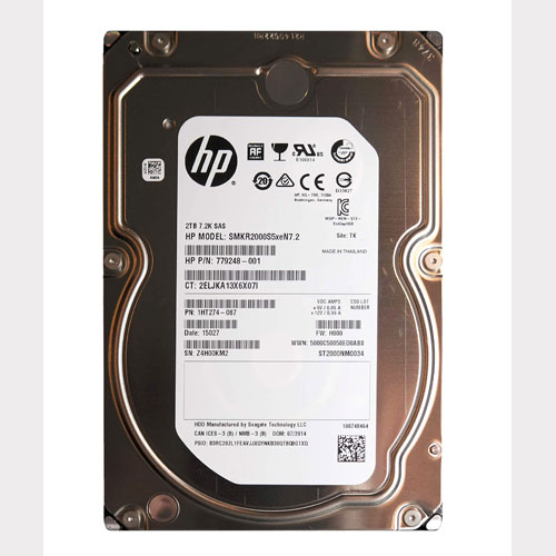HP SMKR2000S5XEN7.2 | 2TB 7200RPM SAS 6Gb/s 3.5-Inch Nearline Hard Drive for 3PAR StoreServ 7000 Refurbished - Hewlett-Packard (ou HP en abrégé) refurbished available on Gotodirect