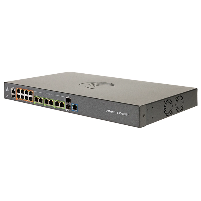 Cambium Networks MXEX2016MXPA01 | cnMatrix EX2016M-P 14-Ports PoE+/PoE++ Compliant Multi-Gig Managed Network Switch Refurbished - Cambium Networks refurbished available on Gotodirect