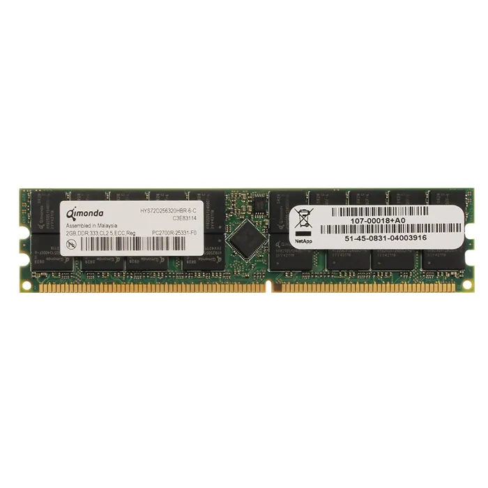 Qimonda HYS72D256320HBR-6-C | 2GB DDR-333MHz PC2700 ECC Registered RDIMM CL2.5 2Rx4 2.5V 184-Pin Memory Module Refurbished -  refurbished available on Gotodirect