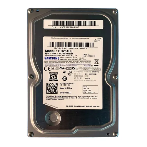 Dell 0WK977 | 250GB 7200RPM SATA 8MB Cache 3.5-Inch Hard Drive Refurbished - Dell refurbished available on Gotodirect