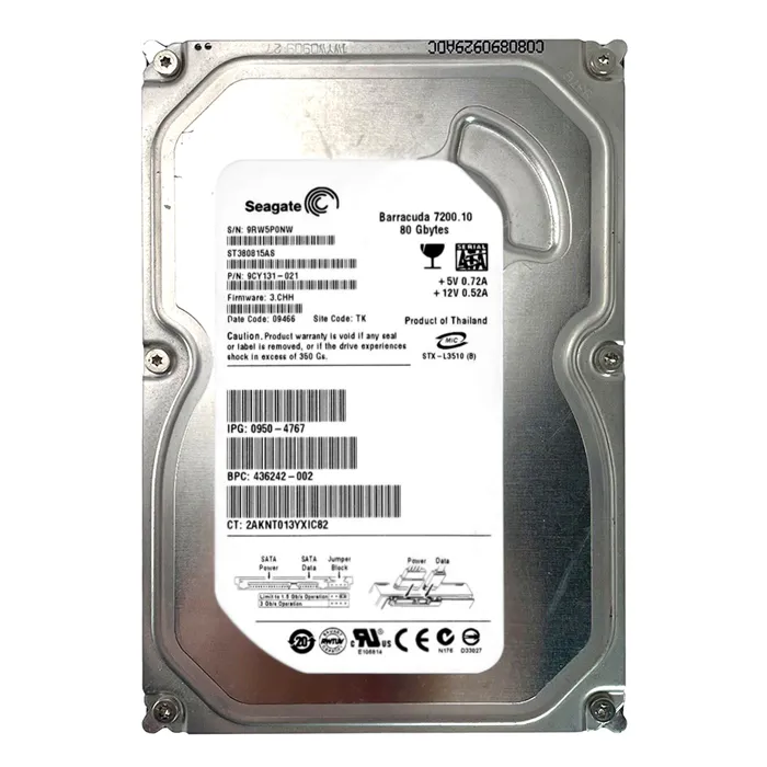 HP 436242-002 | 80GB 7200RPM SATA 3Gb/s Hot-Pluggable 3.5-inch Hard Drive Refurbished - Hewlett-Packard (ou HP en abrégé) refurbished available on Gotodirect