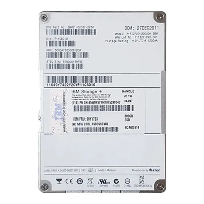 IBM 98Y1723 | 300GB Multi-Level Cell SAS 6Gb/s 2.5-Inch Solid State Drive Refurbished -  refurbished available on Gotodirect