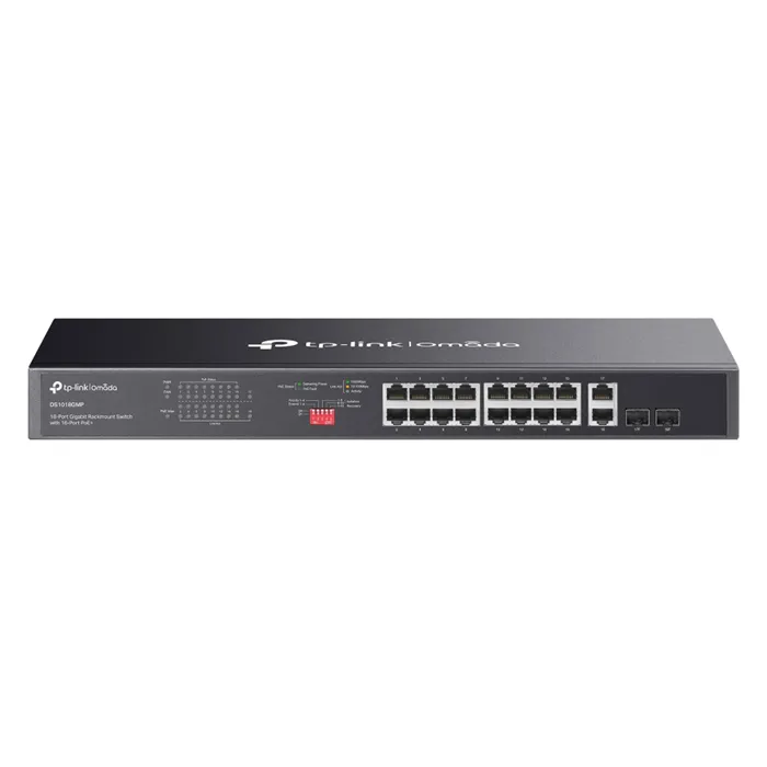 TP-LINK DS1018GMP | Omada 18-Port Gigabit Unmanaged Rackmount Switch with 16-Port PoE+ Refurbished - TP-Link refurbished available on Gotodirect